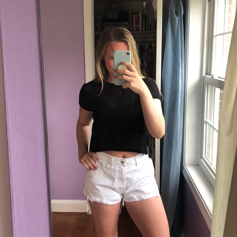 Forever 21 mesh crop top